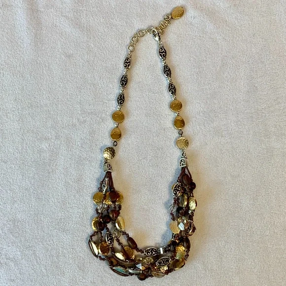 Brighton Boho RIVIERA Multi-Strand Bead Necklace - Picture 4 of 4